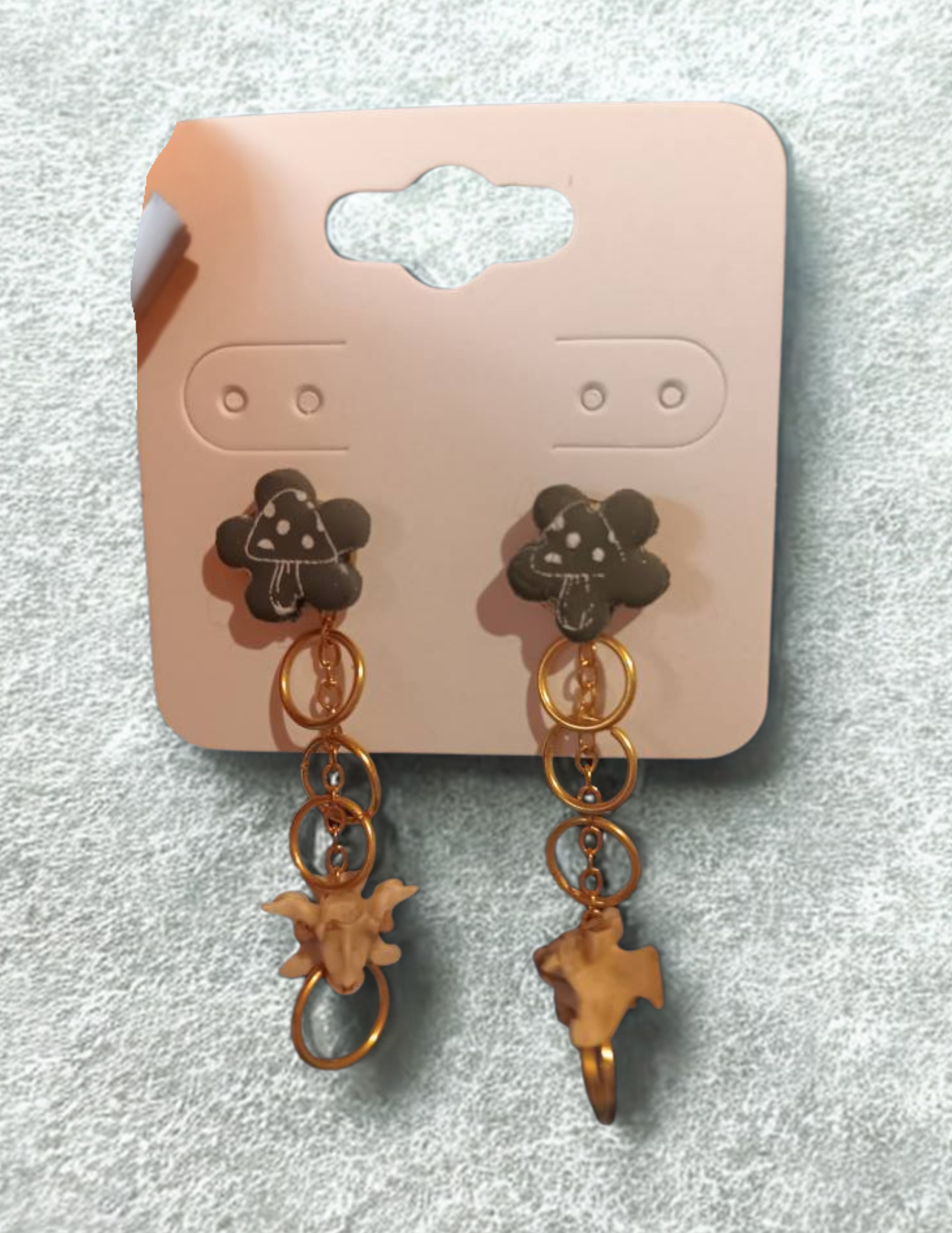 Bone Mushy Earring